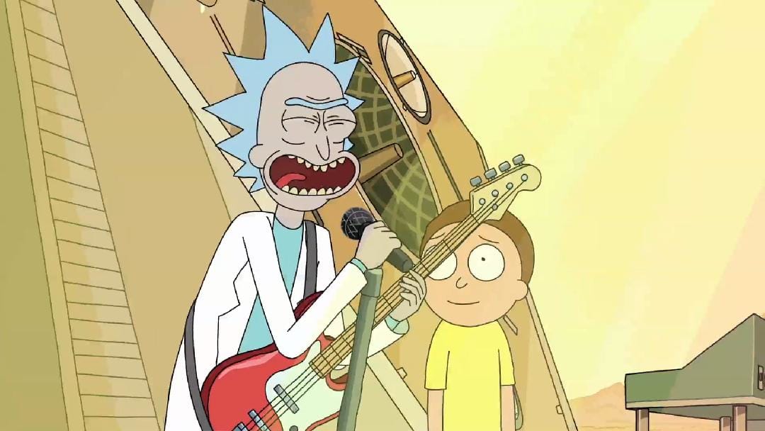 ugly picture of Rick and Morty