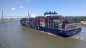 Large container ship, Savannah